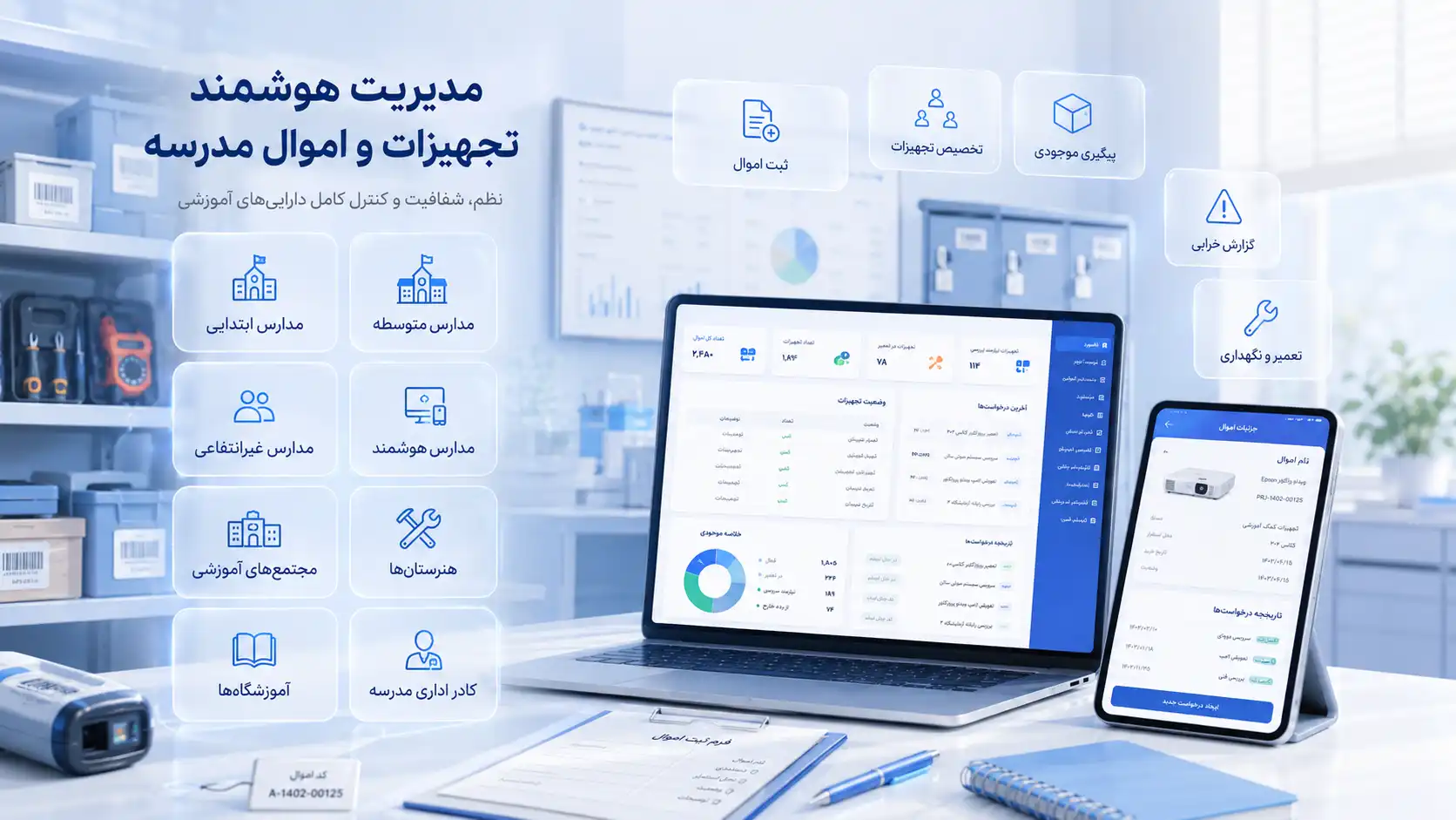 سامانه اموال و تجهیزات برای چه مراکز آموزشی بیشترین بازدهی را دارد؟