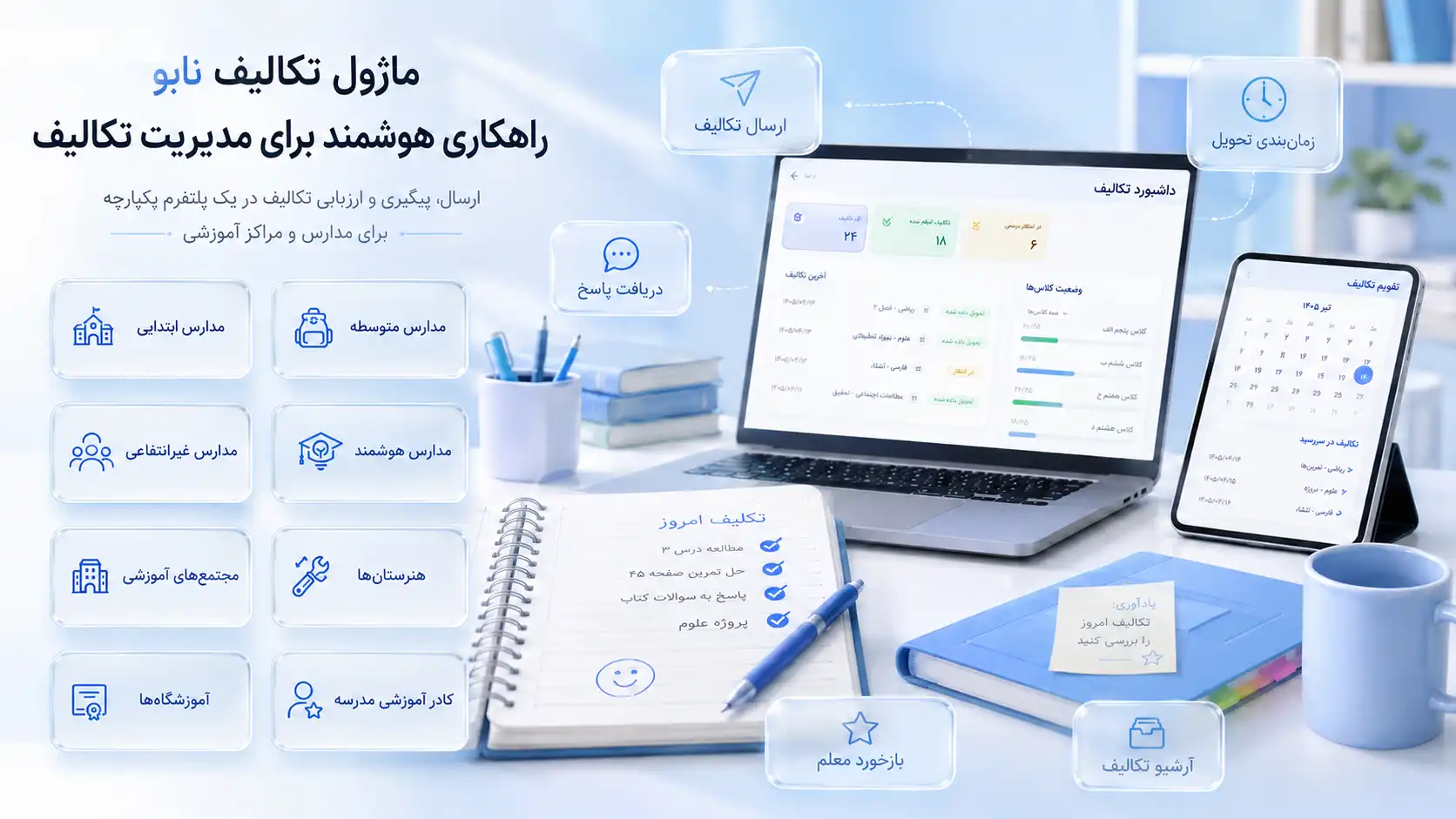 سامانه تکالیف برای چه مراکز آموزشی بیشترین بازدهی را دارد؟