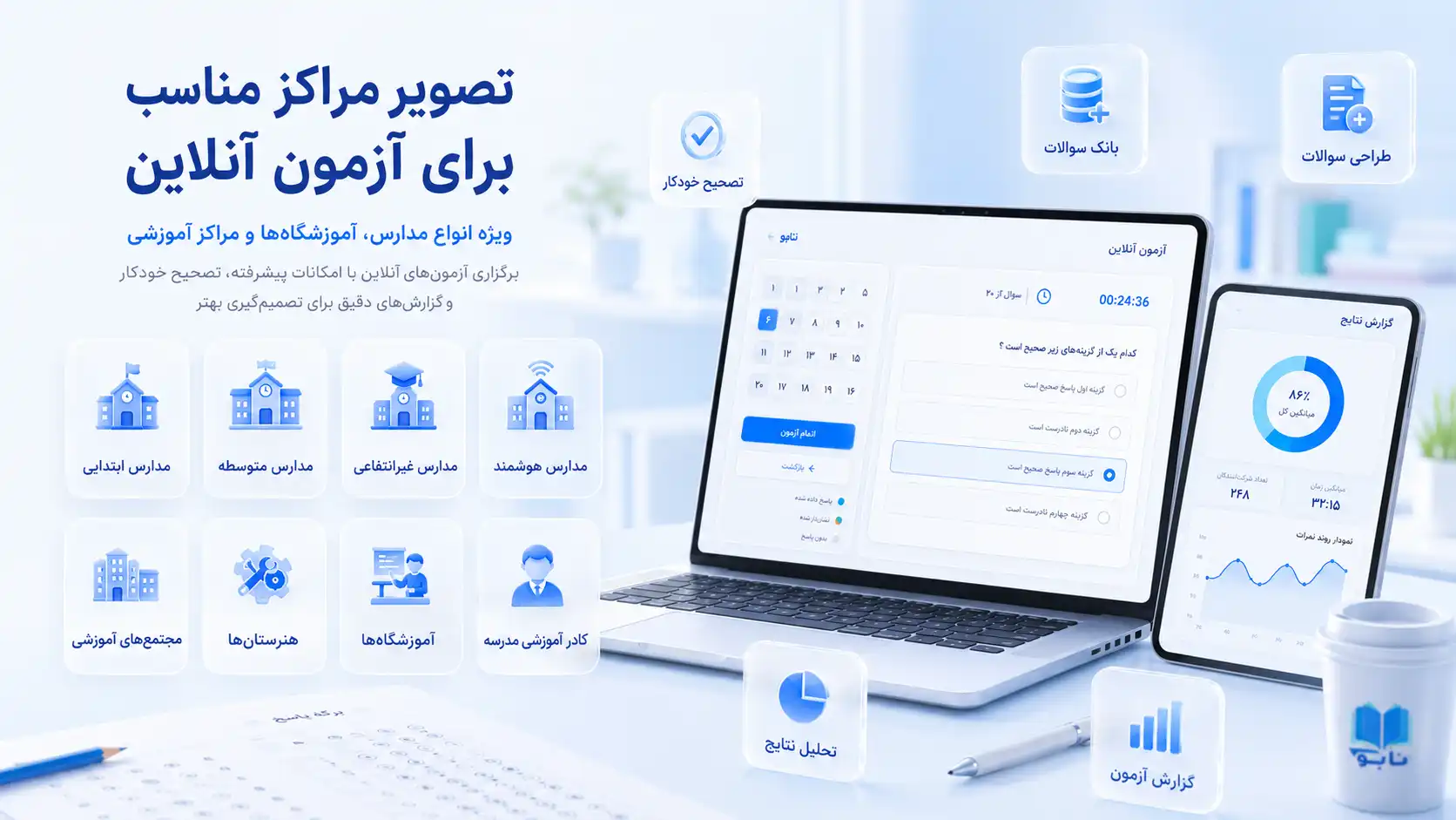 سامانه آزمون آنلاین برای چه مراکز آموزشی بیشترین بازدهی را دارد؟