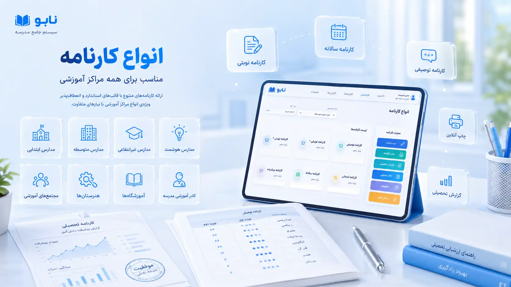 سامانه انواع کارنامه برای چه مراکز آموزشی بیشترین بازدهی را دارد؟