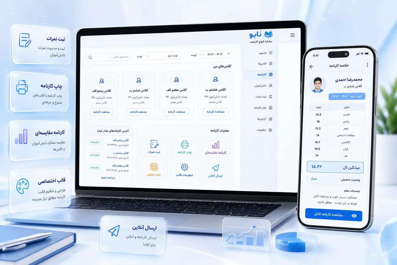 مزایای سامانه با بررسی یک نمونه واقعی
